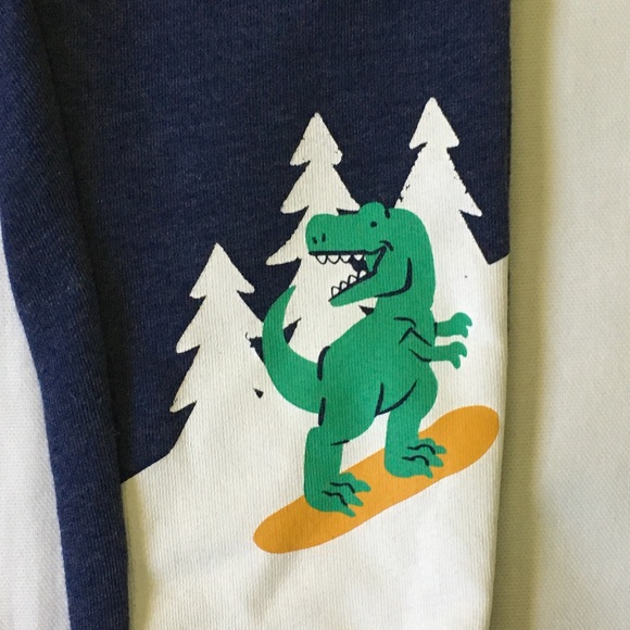 Joggers size 2T dinosaur snowboard sweats EUC blue - Picture 1 of 10